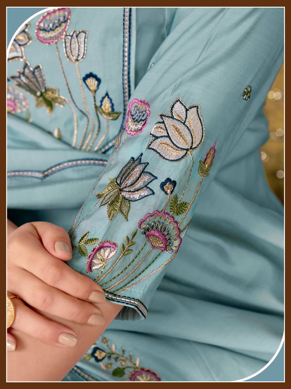Lotus Anarkali Short Plazo set